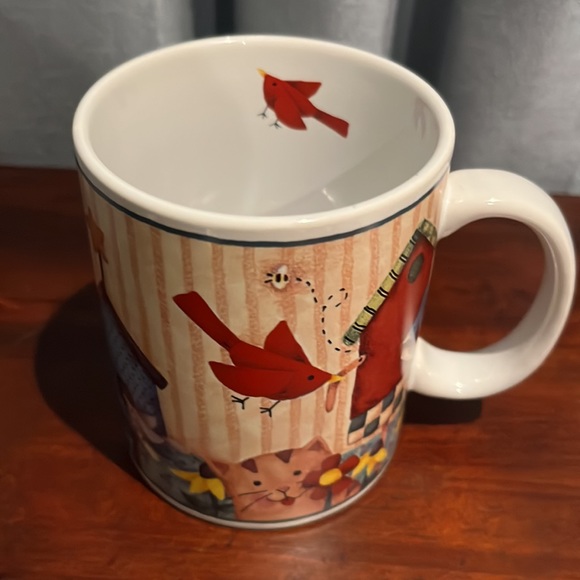 Lang and Wise “Birdsong”  Collector Coffee Mug, 1999, By Debi Hron, 12 oz. - Picture 6 of 14